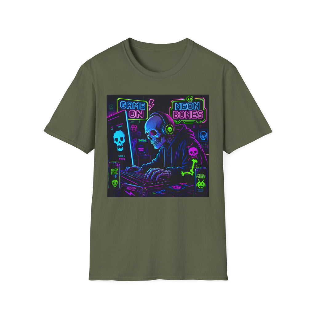 Game On Neon Gamer Graphic Tee