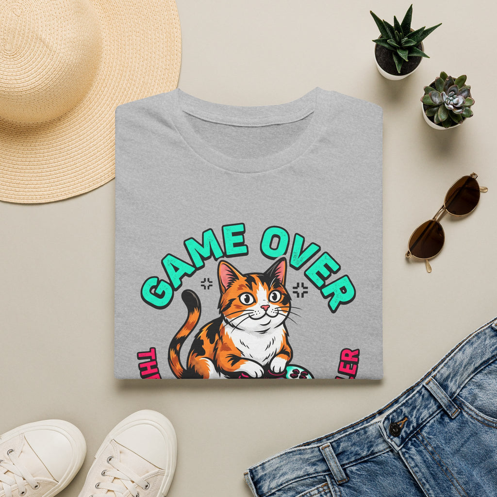 Game Over Cat Graphic Tee