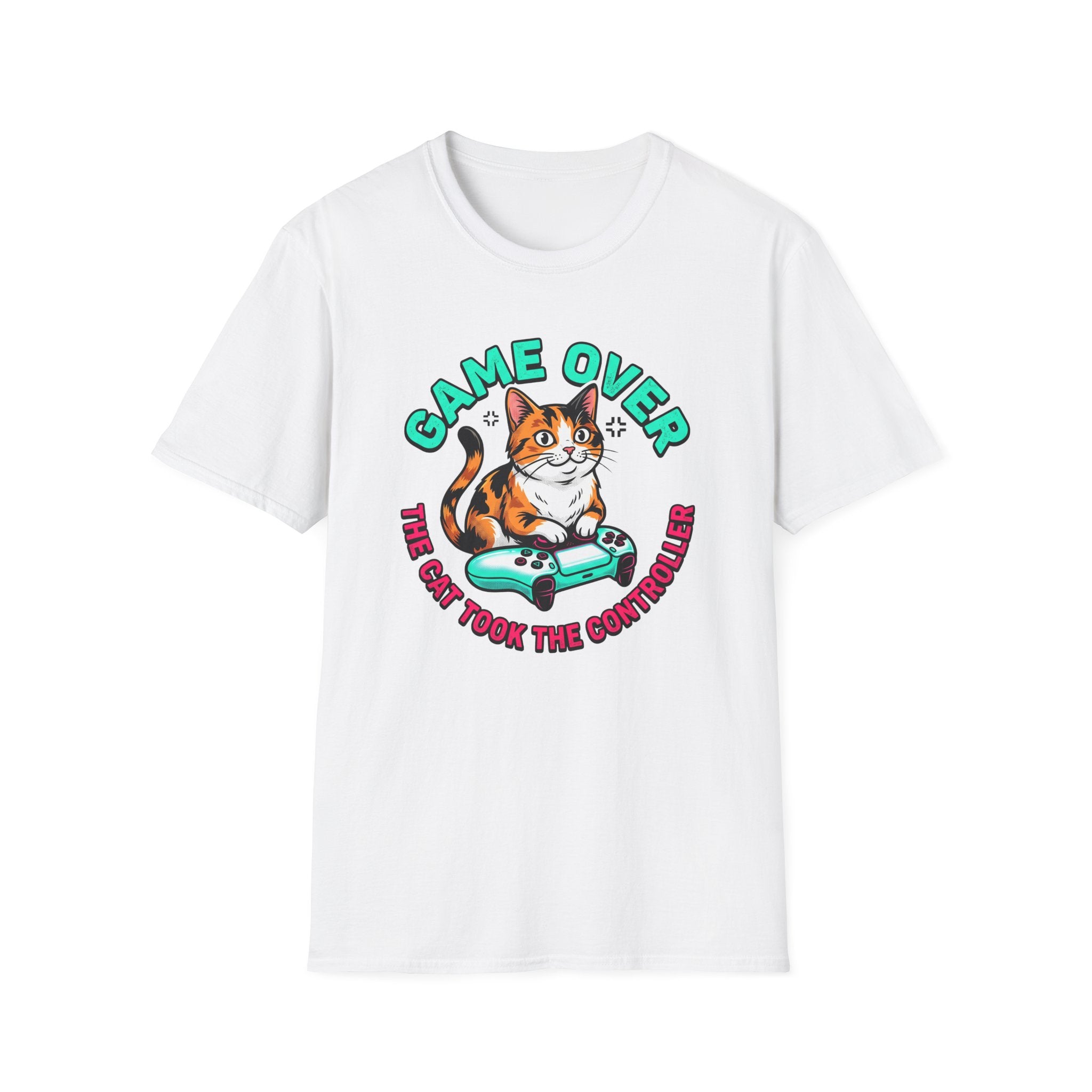 Game Over Cat Graphic Tee