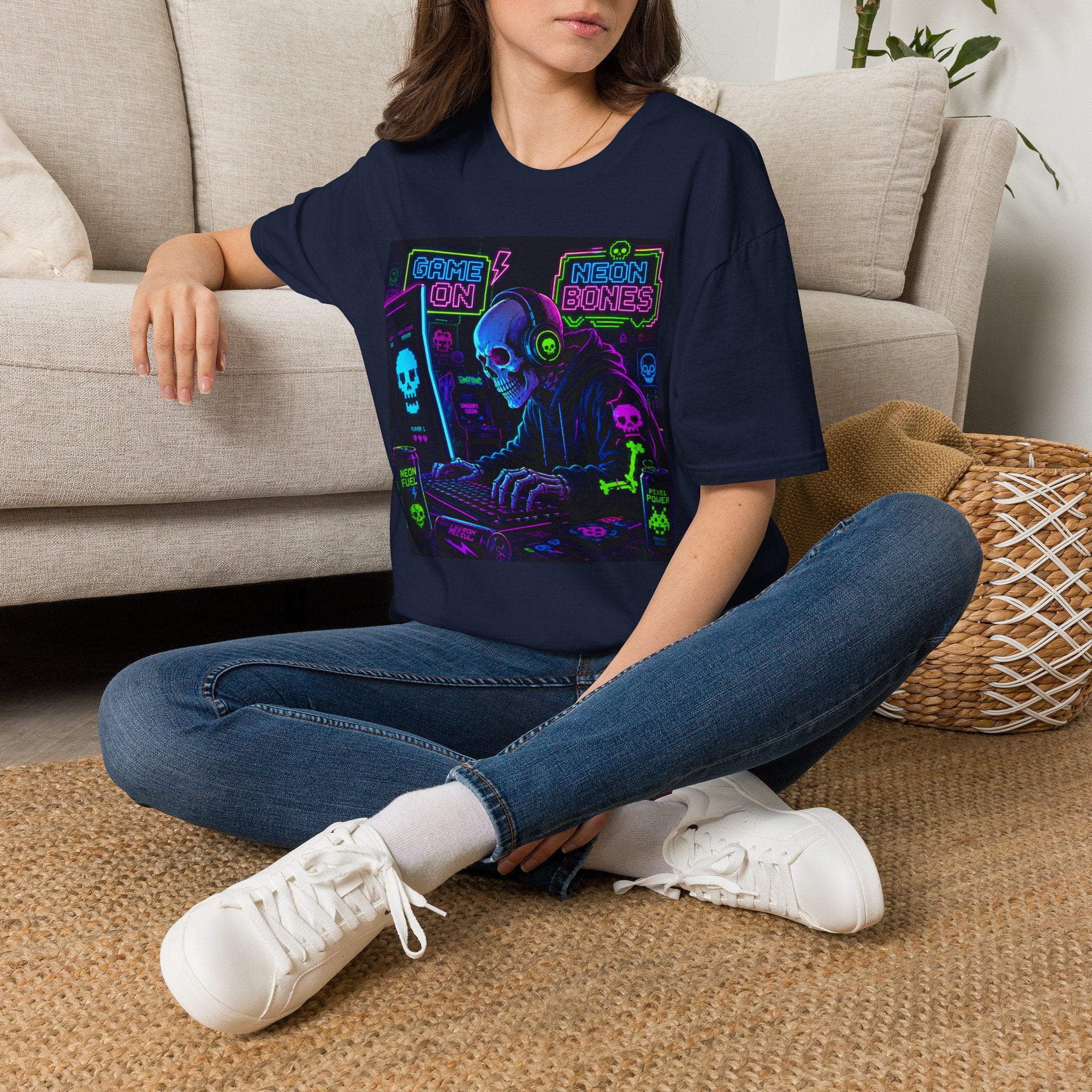 Game On Neon Gamer Graphic Tee