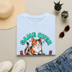 Game Over Cat Graphic Tee
