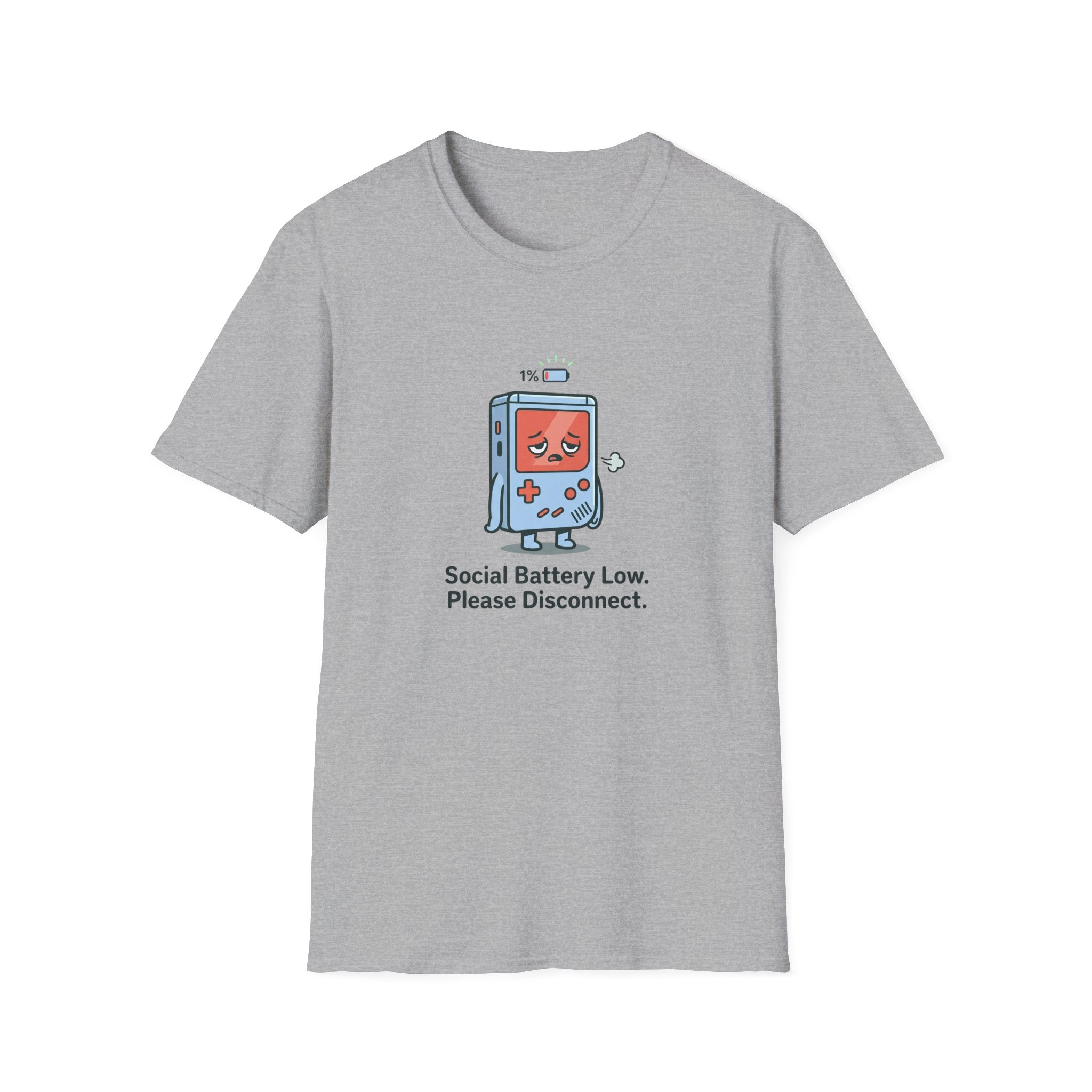 Social Battery Low Gamer Graphic Tee