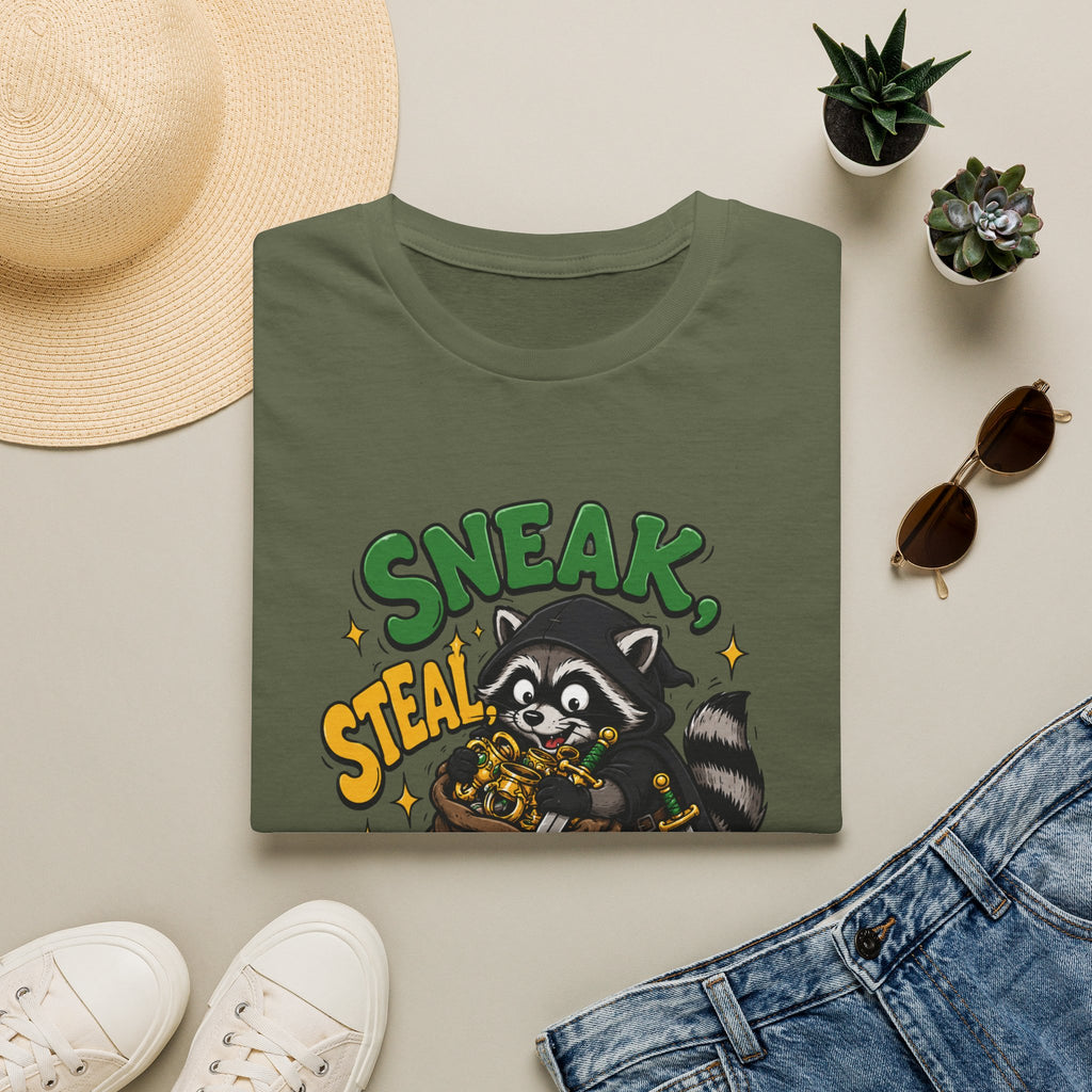 Sneak. Steal. Racoon Graphic Tee