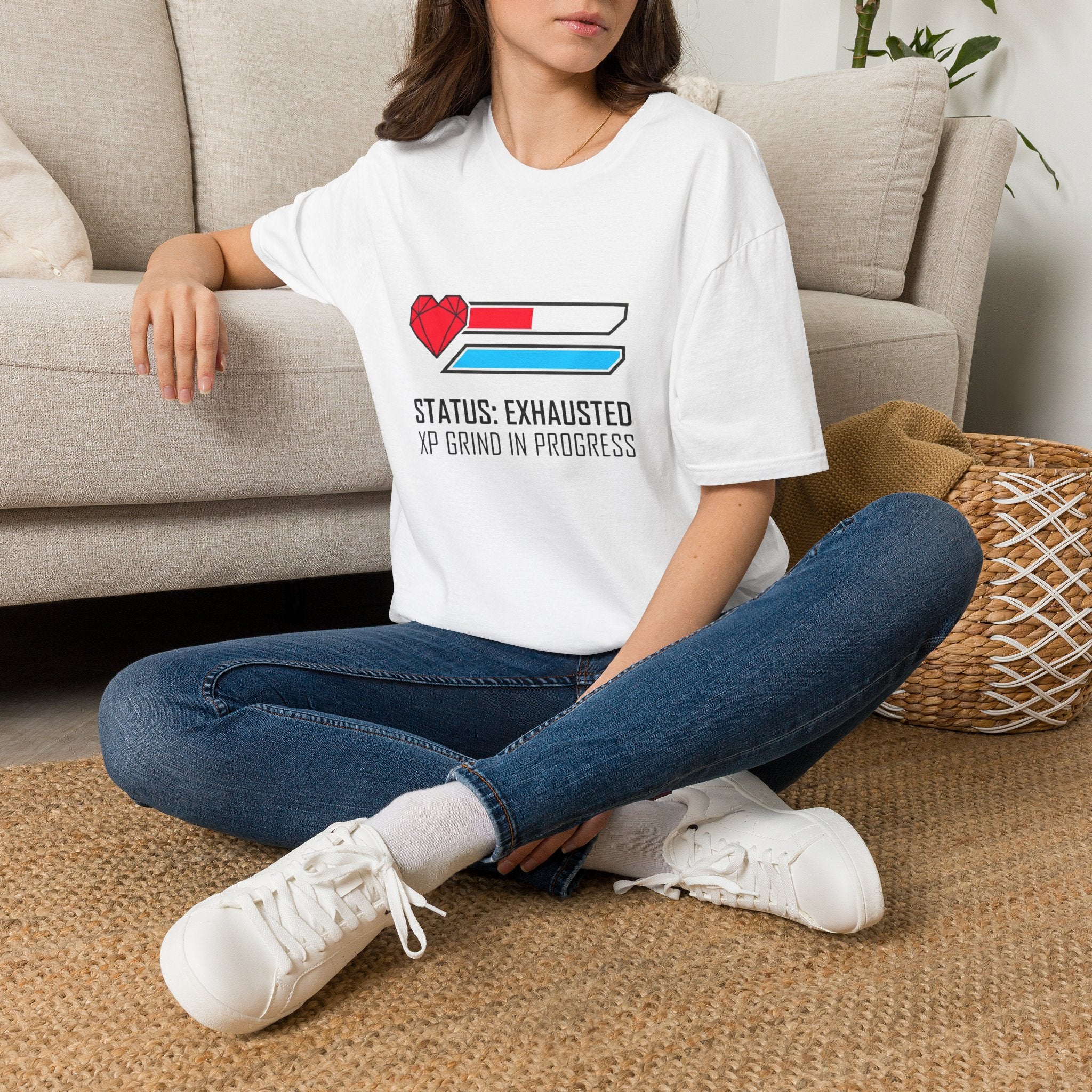 Status: Exhausted Gamer Graphic Tee