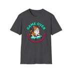 Game Over Cat Graphic Tee