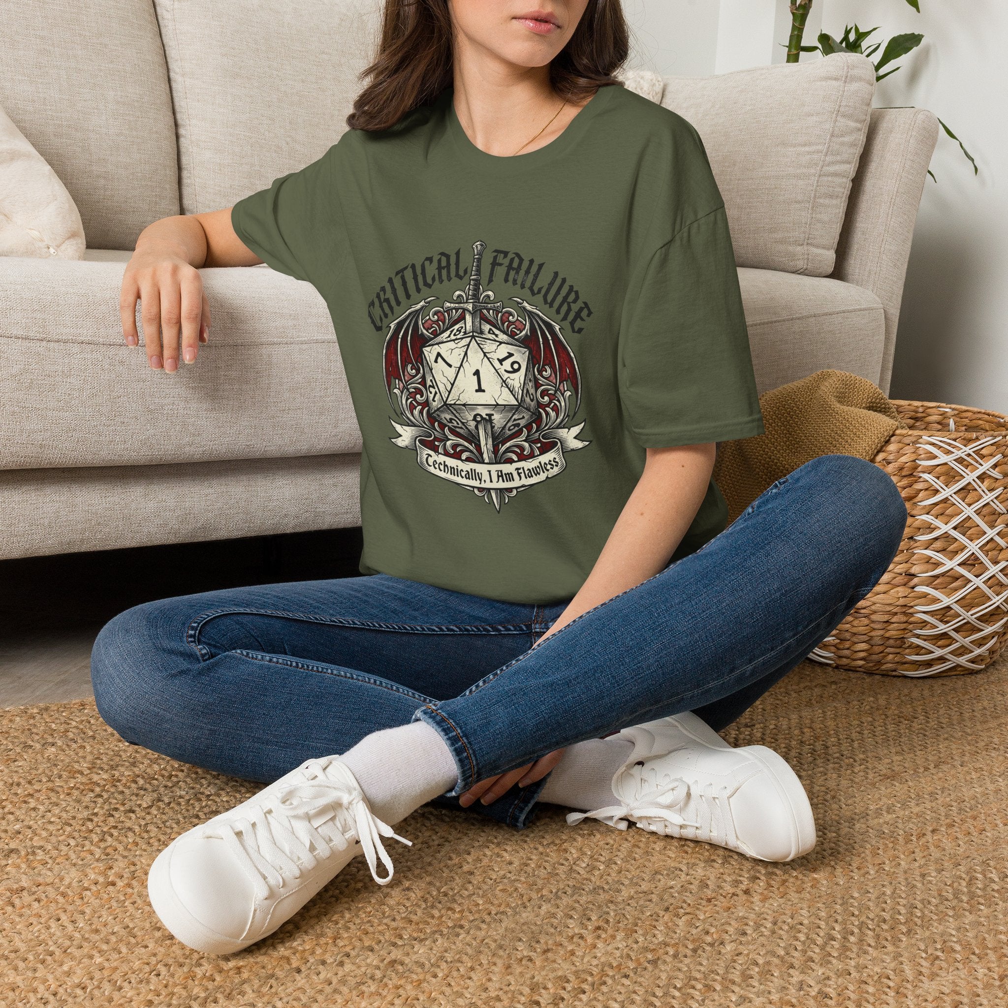 Critical Failure Gamer Graphic Tee