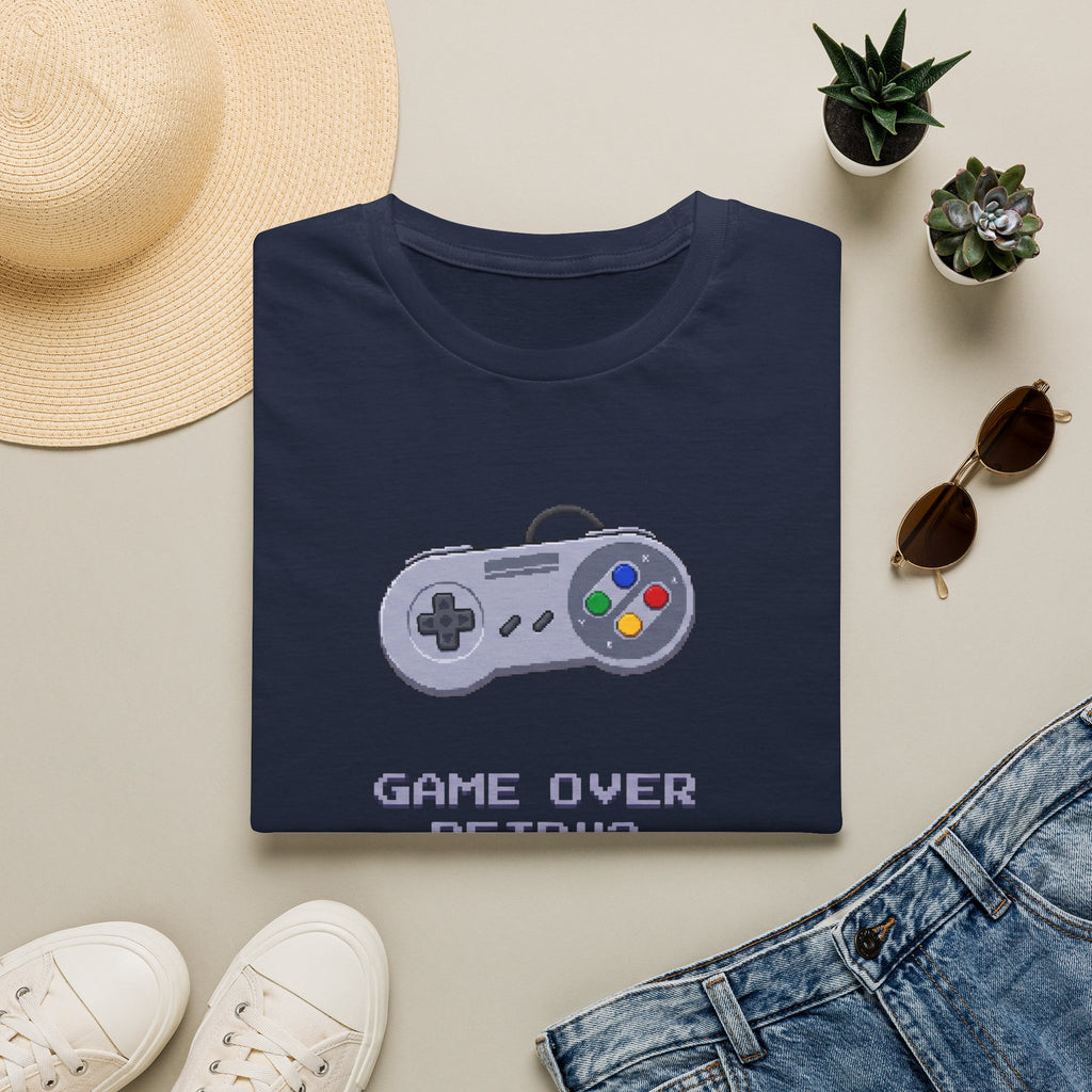 Game Over Retry Gamer Graphic Tee