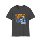 T-Shirt — "Critical Error: Out of Mana" Gamer Graphic Tee