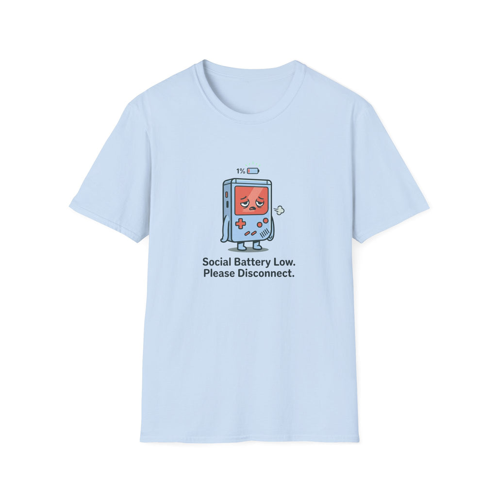 Social Battery Low Gamer Graphic Tee
