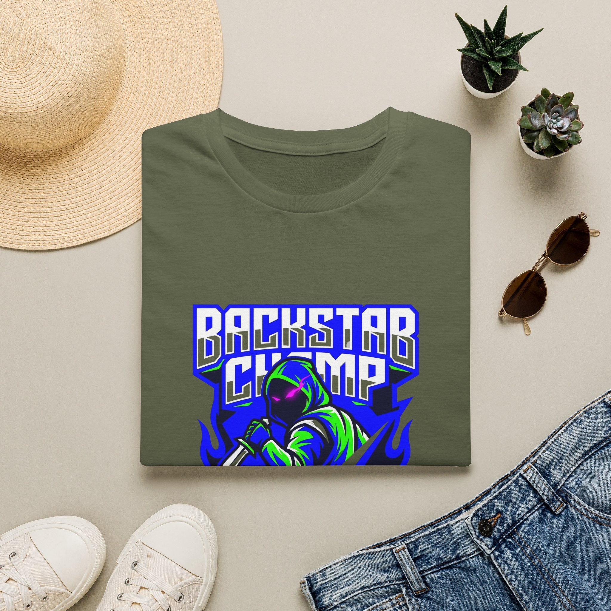 Backstab Champ Gamer Graphic Tee