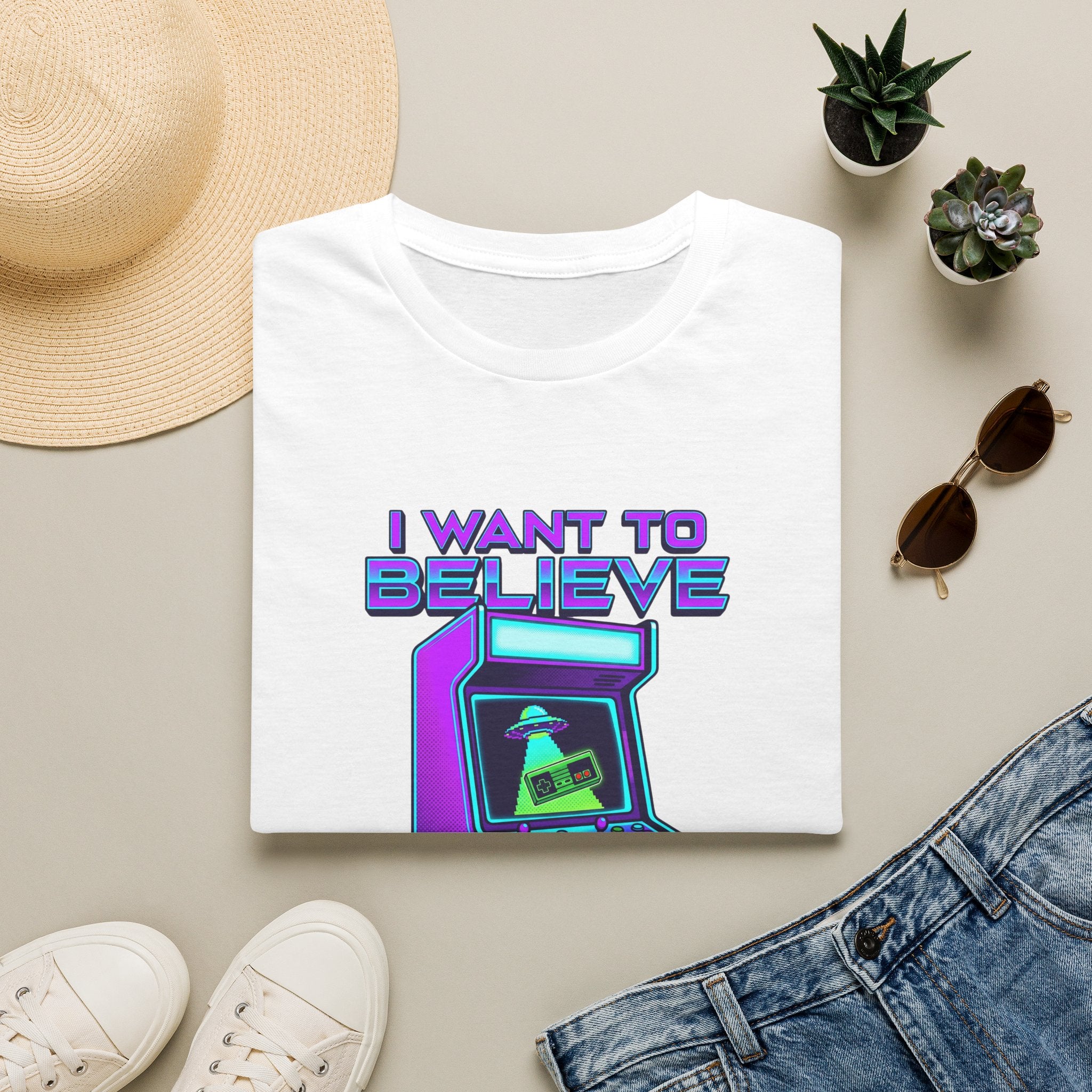 I Want To Believe Gamer Graphic Tee