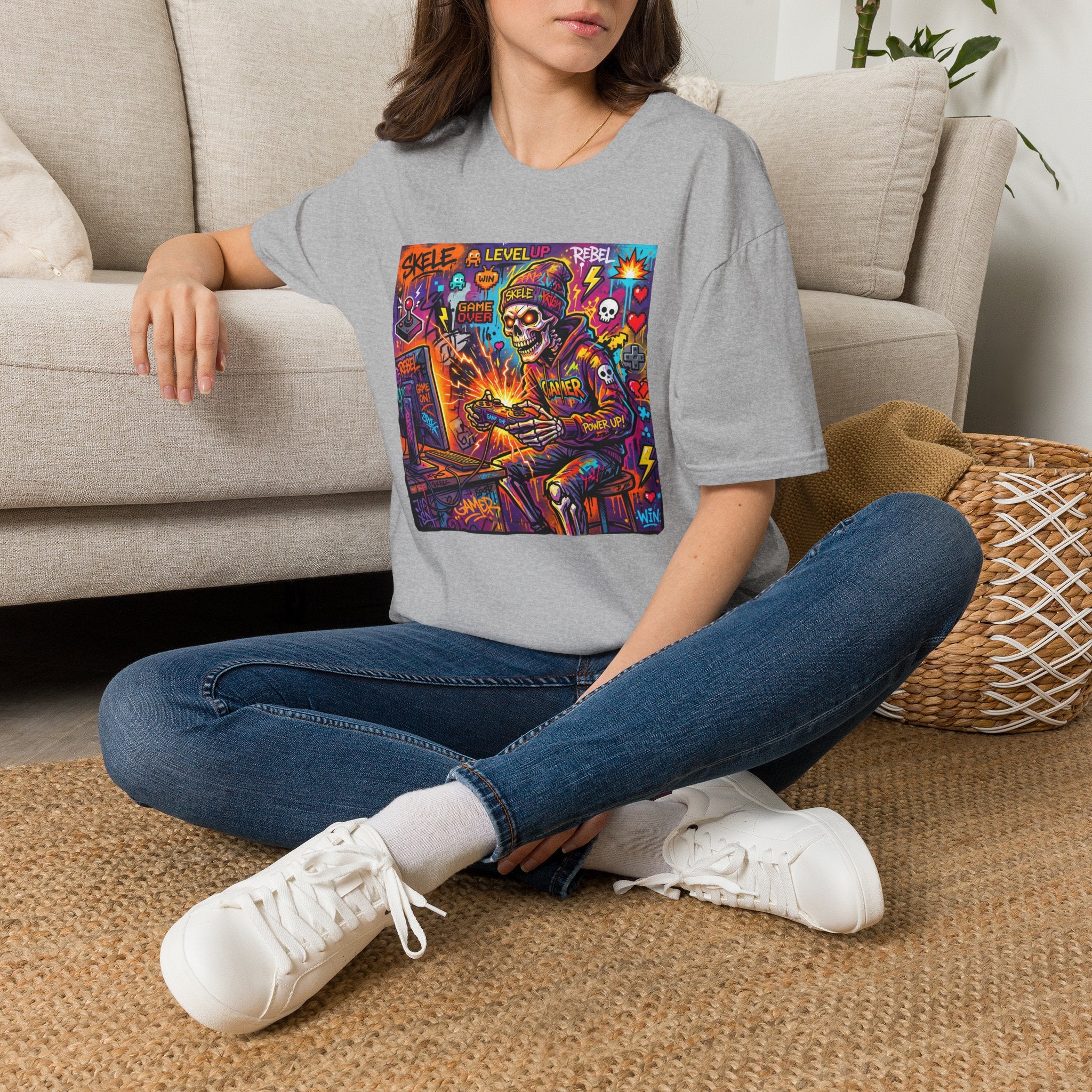 Skele Gamer Graphic Tee