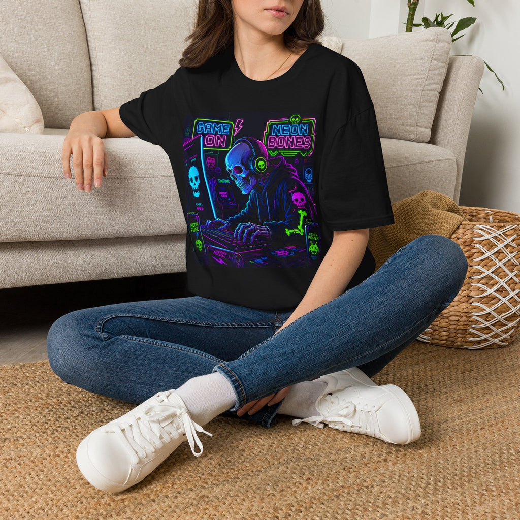 Game On Neon Gamer Graphic Tee