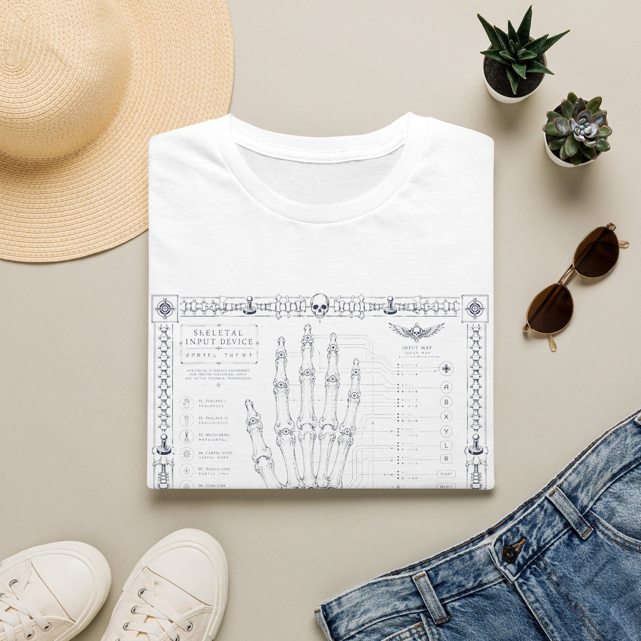 Skeleton Input Device Graphic Tee