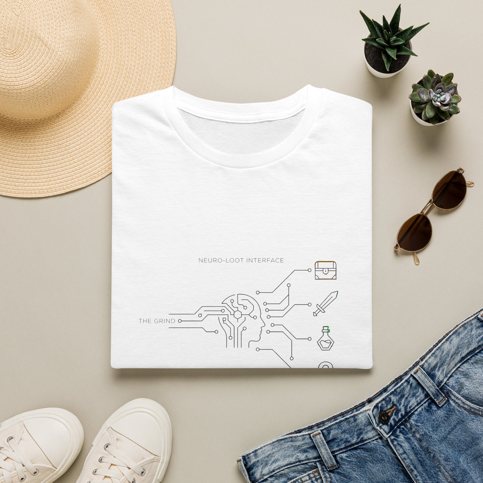 Neuro Loot Interface Graphic Tee