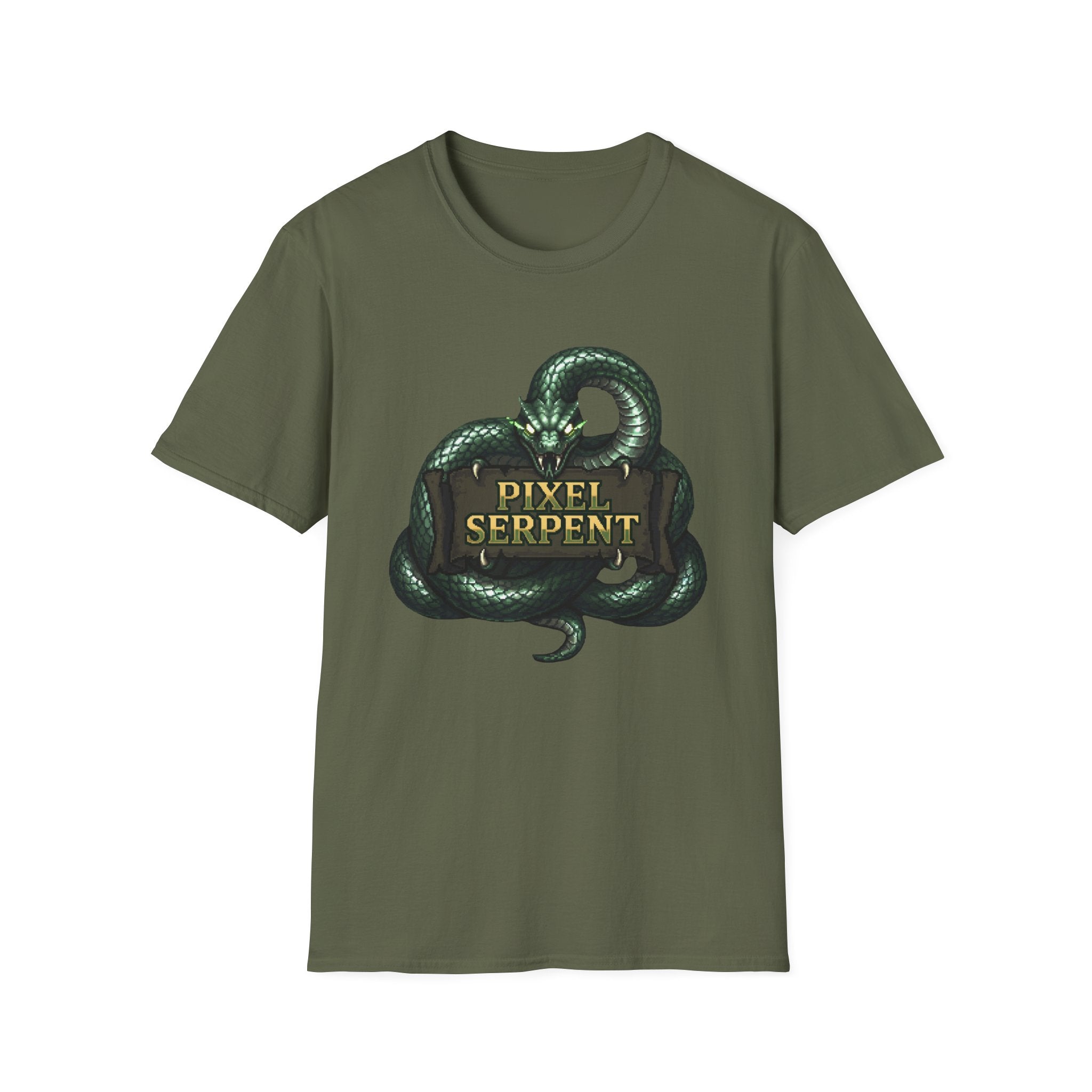 Pixel Serpent Gamer Graphic Tee