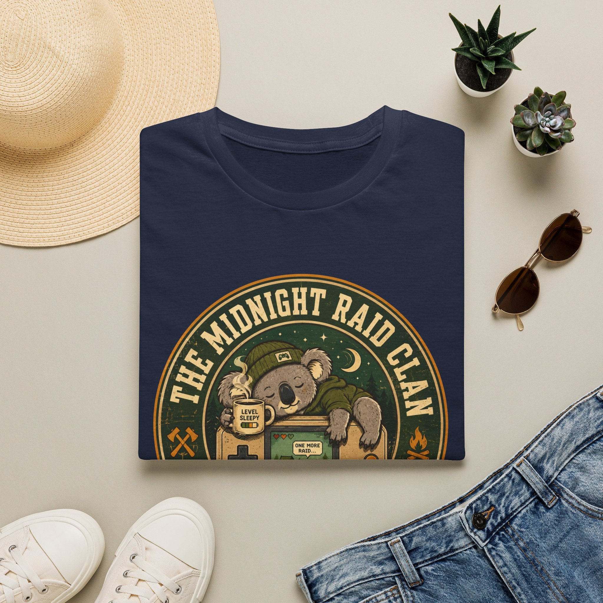 Midnight Raid Clan Gamer Graphic Tee