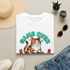 Game Over Cat Graphic Tee