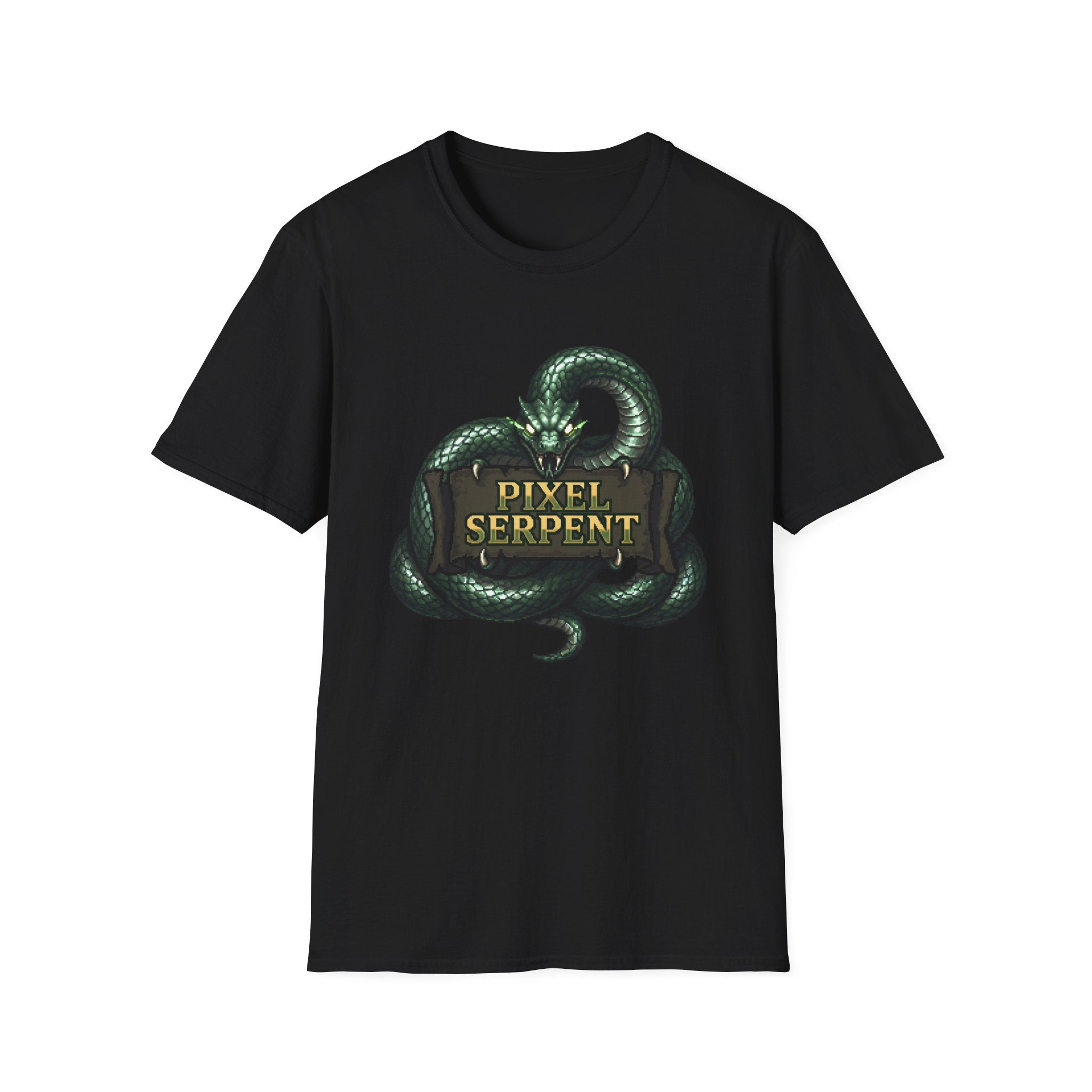 Pixel Serpent Gamer Graphic Tee
