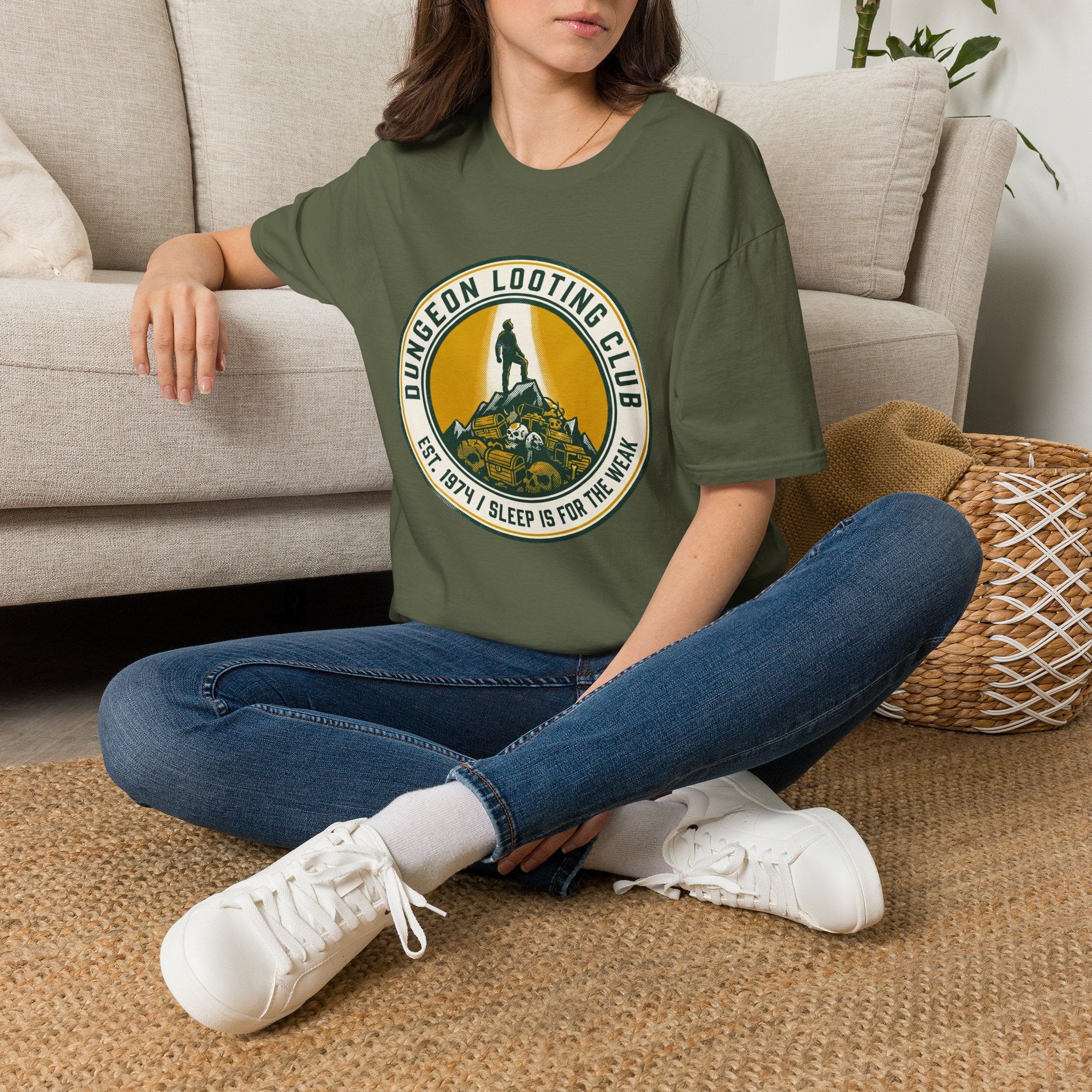 Dungeon Looting Club Gamer Graphic Tee