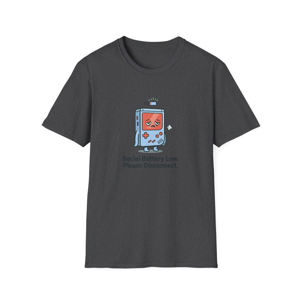 Social Battery Low Gamer Graphic Tee