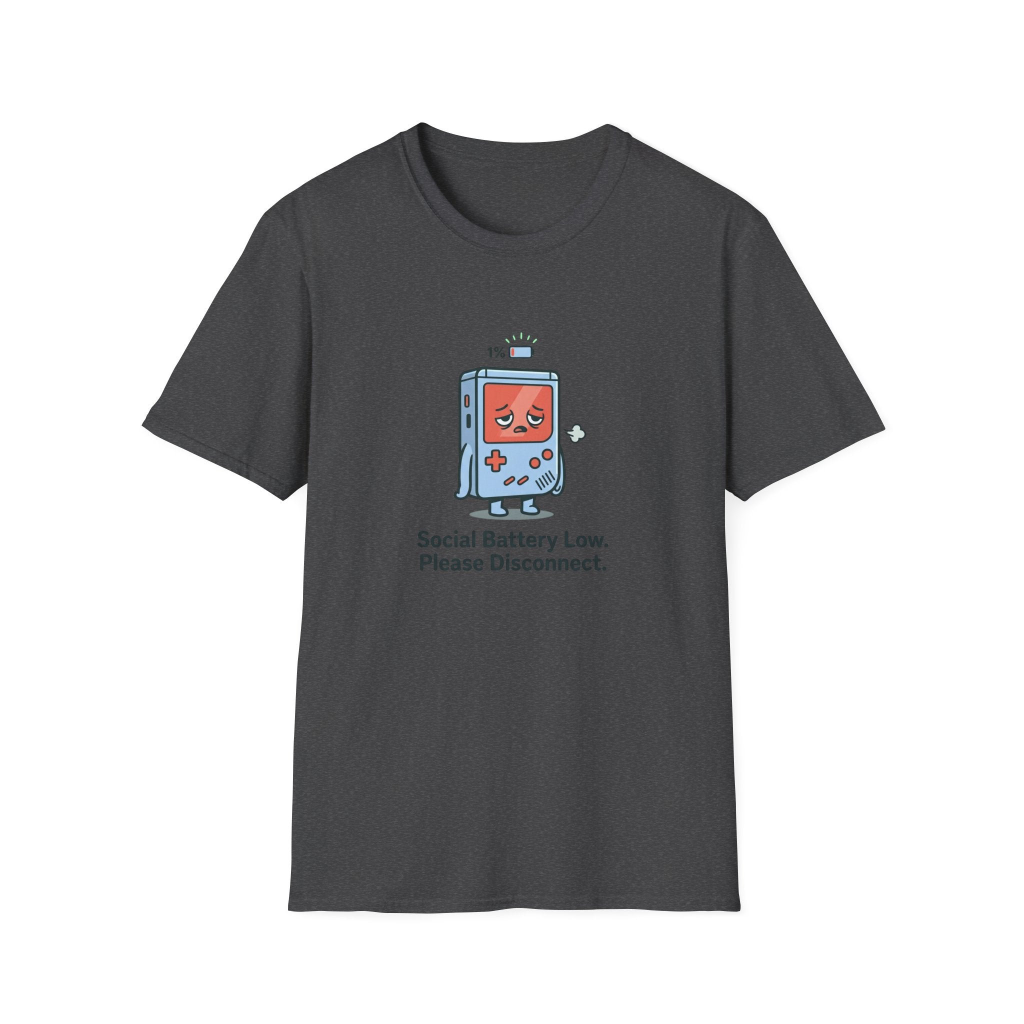 Social Battery Low Gamer Graphic Tee