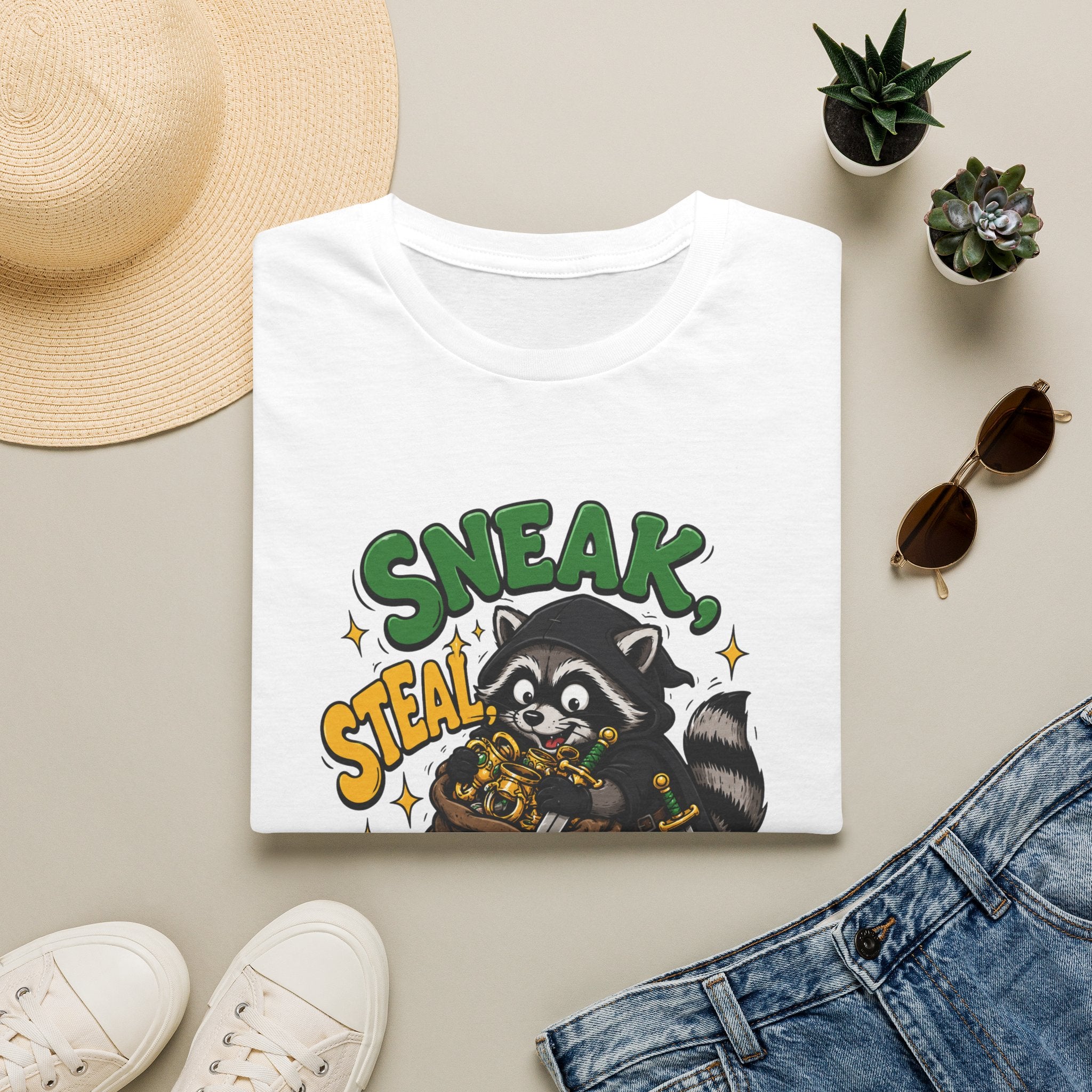 Sneak. Steal. Racoon Graphic Tee