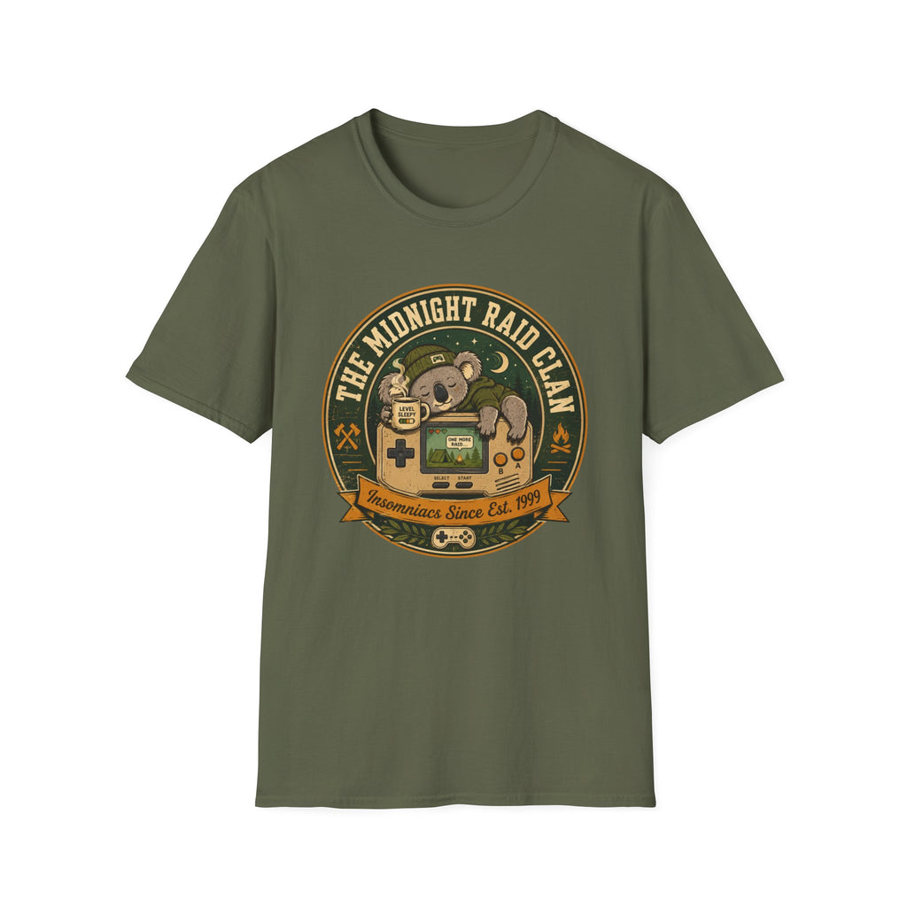 Midnight Raid Clan Gamer Graphic Tee