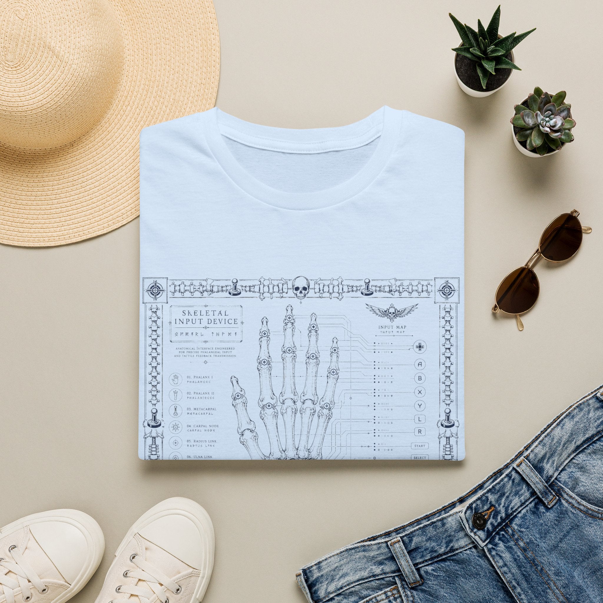 Skeleton Input Device Graphic Tee