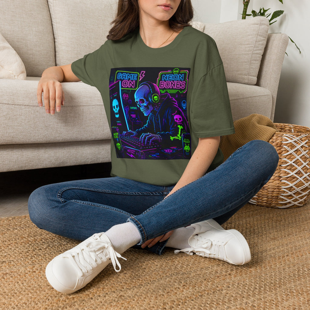 Game On Neon Gamer Graphic Tee