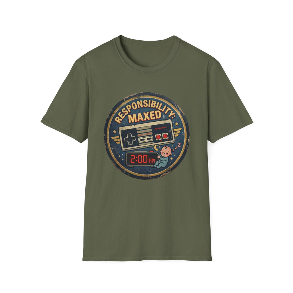 Responsibility Maxed Gamer Graphic Tee