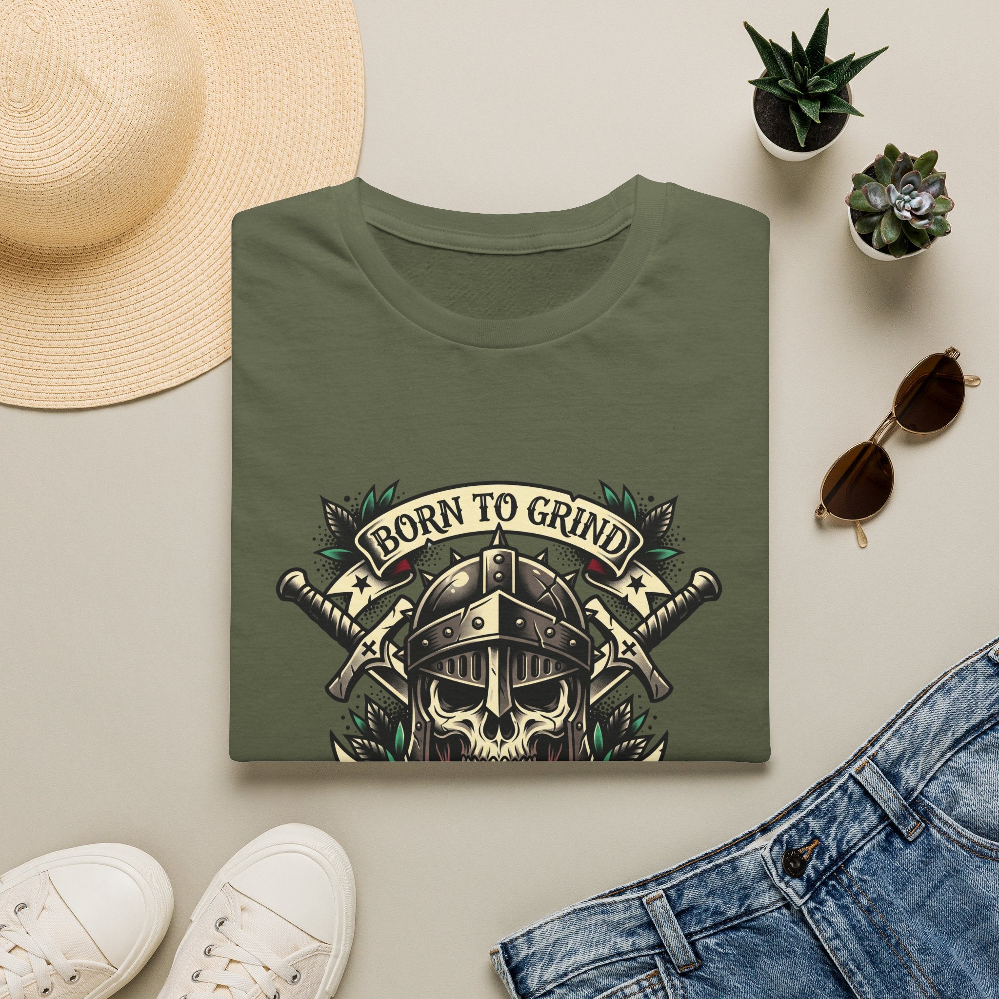 Born To Grind Gamer Graphic Tee