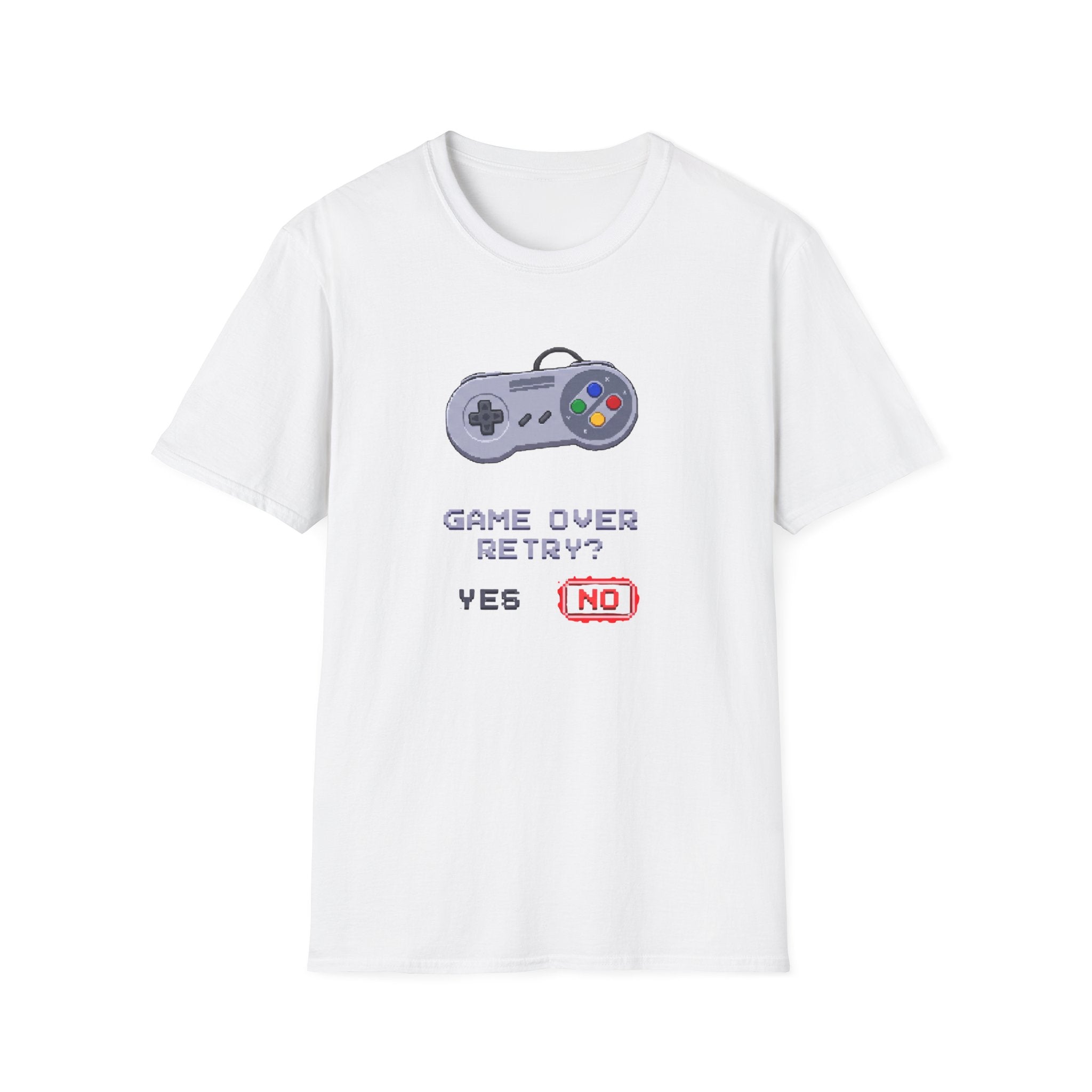 Game Over Retry Gamer Graphic Tee