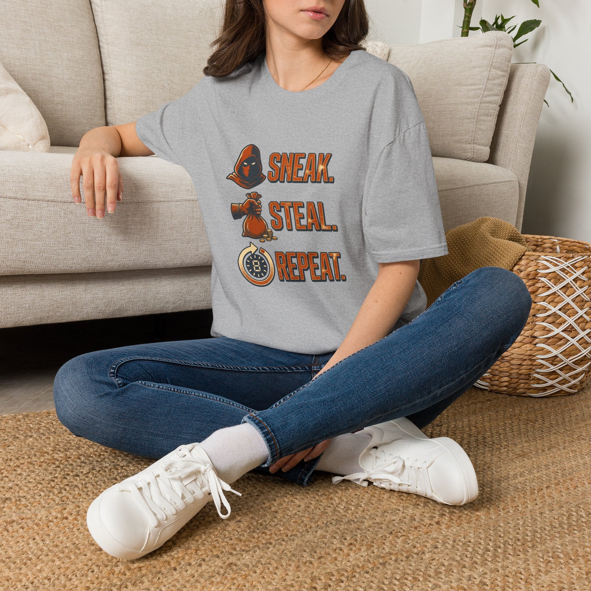 Sneak. Steal. Repeat Graphic Tee