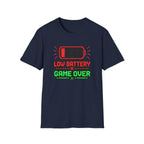 Low Battery Game Over Graphic Tee