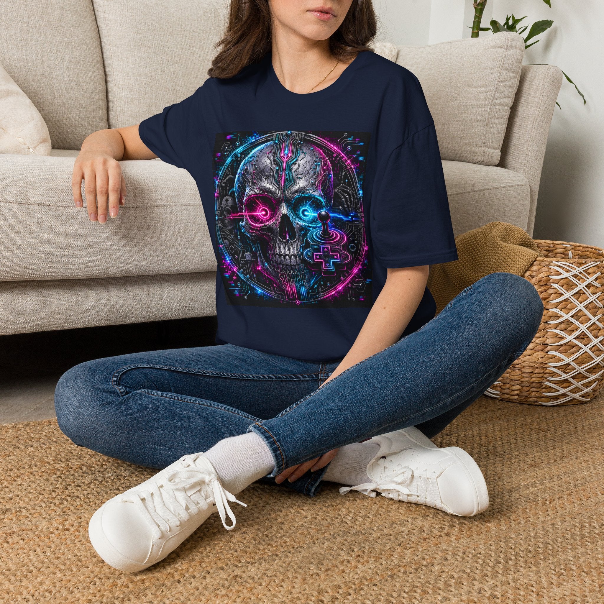 Cyberskull Gamer Graphic Tee