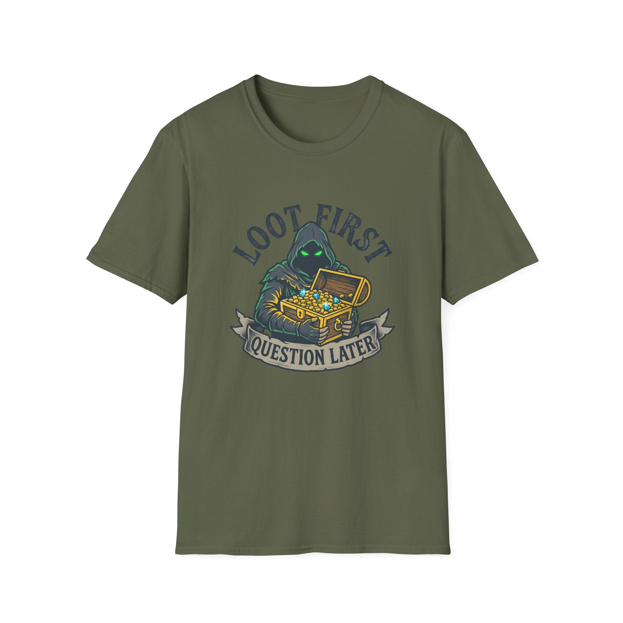 Loot First. Question Later Graphic Tee