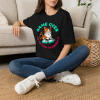Game Over Cat Graphic Tee