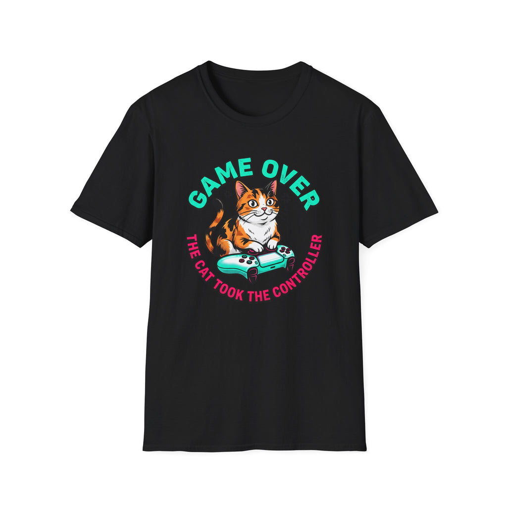 Game Over Cat Graphic Tee
