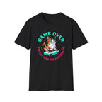 Game Over Cat Graphic Tee