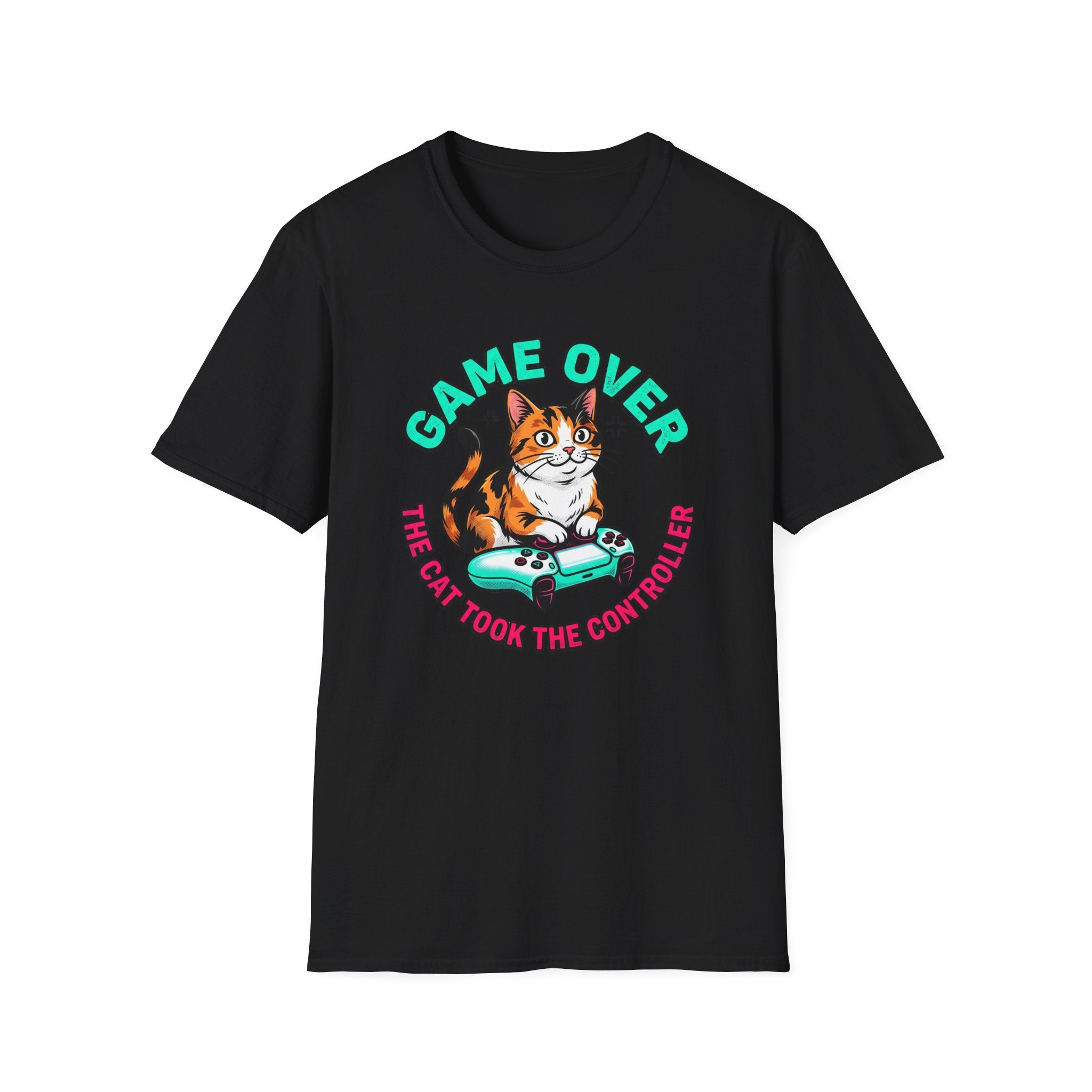 Game Over Cat Graphic Tee