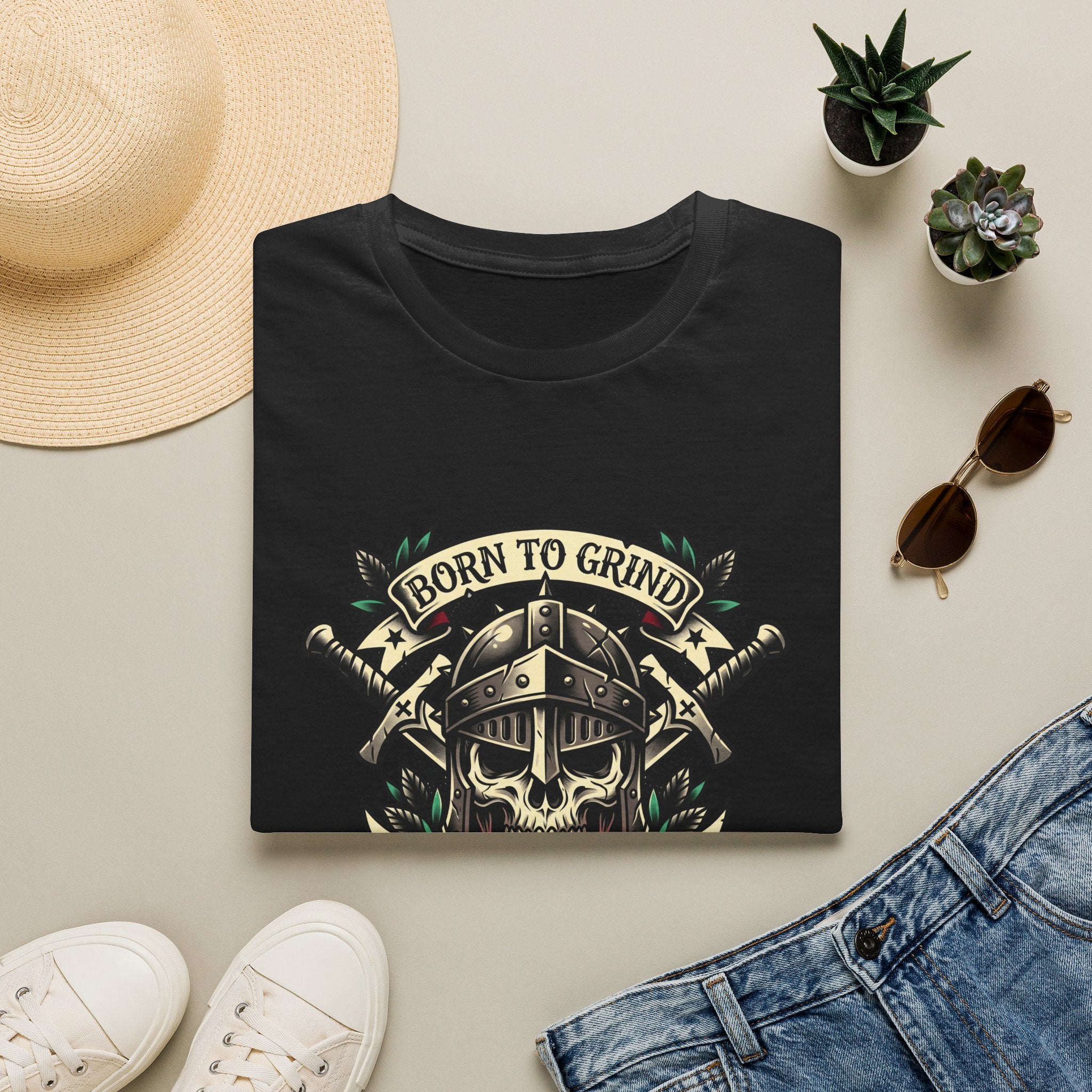Born To Grind Gamer Graphic Tee